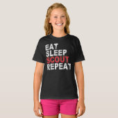 食べSleep Scout Repeatおもしろい Scoutout Gift Tシャツ (正面フル)