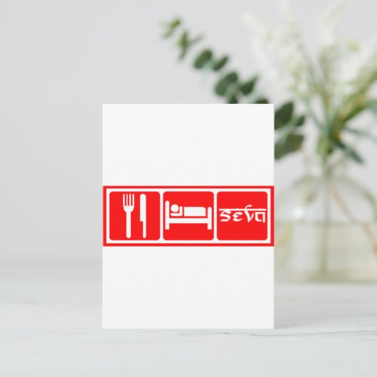 食べSleep,Seva ポストカード (スタンド正面)