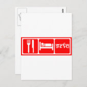 食べSleep,Seva ポストカード (正面/裏面)