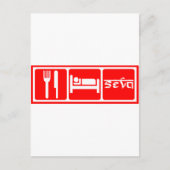 食べSleep,Seva ポストカード (正面)