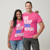 食べSleep Sing Repeat Chair Chorus Band Singer Ope Tシャツ (ユニセックス)