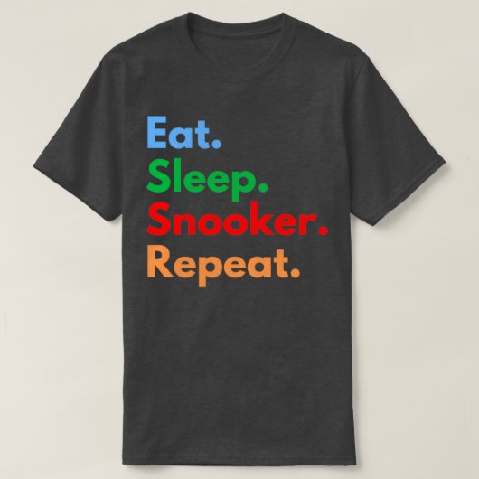 食べSleep SnookerリピクラシックートTシャツ2 Tシャツ (デザイン正面)