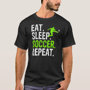食べSleep Soccer Repeat - Soccer Graphic Premium Tシャツ