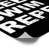 食べSleep Swim Repeat -泳ぐ人用のおもしろい引用文 ポスター (角)