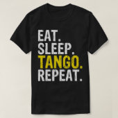 食べSleep Tango Repeat Gift Tシャツ (デザイン正面)