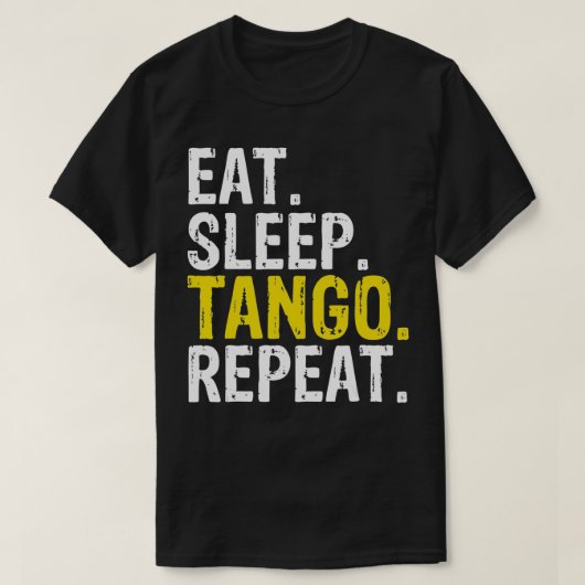 食べSleep Tango Repeat Gift Tシャツ (デザイン正面)