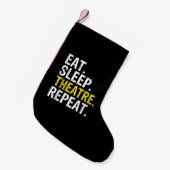 食べSleep Theater Repeat Actor Gift スモールクリスマスストッキング (正面 (吊り時))