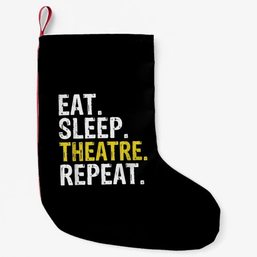 食べSleep Theater Repeat Actor Gift スモールクリスマスストッキング (正面)