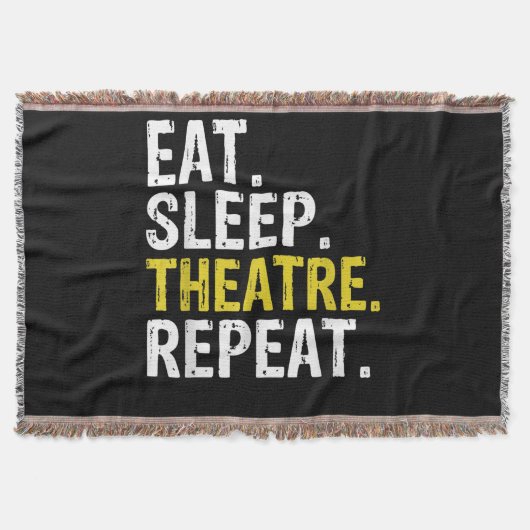食べSleep Theater Repeat Actor Gift スローブランケット (正面)