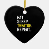 食べSleep Theater Repeat Actor Gift セラミックオーナメント (正面)