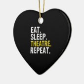 食べSleep Theater Repeat Actor Gift セラミックオーナメント (左)
