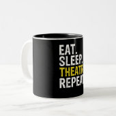 食べSleep Theater Repeat Actor Gift ツートーンマグカップ (正面左)