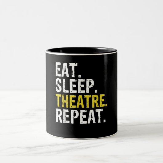 食べSleep Theater Repeat Actor Gift ツートーンマグカップ (中央)