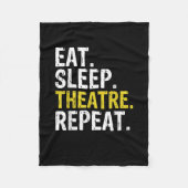 食べSleep Theater Repeat Actor Gift フリースブランケット (正面)