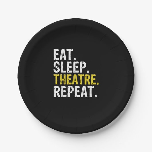 食べSleep Theater Repeat Actor Gift ペーパープレート (正面)