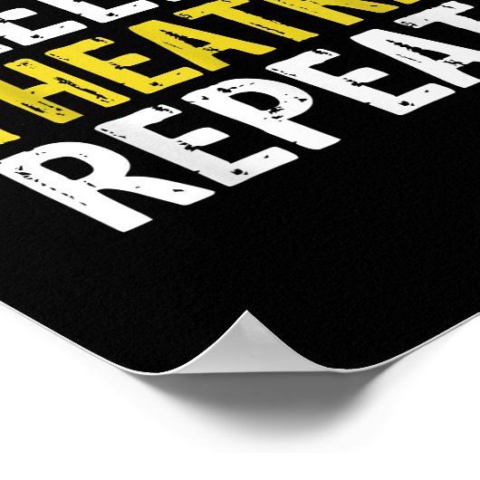 食べSleep Theater Repeat Actor Gift ポスター (角)