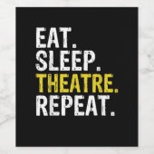 食べSleep Theater Repeat Actor Gift ワインラベル (シングルラベル)
