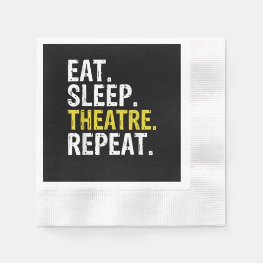 食べSleep Theater Repeat Actor Gift 縁ありカクテルナプキン (正面)