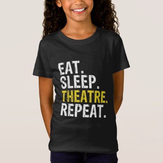 食べSleep Theater Repeat Actor Gift Tシャツ (正面)