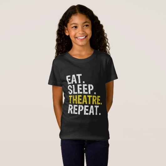 食べSleep Theater Repeat Actor Gift Tシャツ (正面フル)