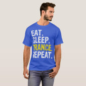 食べSleep Trance Repeat Music Gift Tシャツ (正面フル)