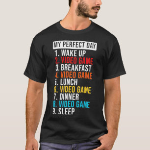 食べSleep Video Gameのリピート Tシャツ