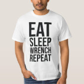 食べSleep、Wrench、Repeat Tシャツ (正面)