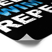 食べSwimリピーター – ギフトおもしろいfor泳ぐ人 ポスター (角)