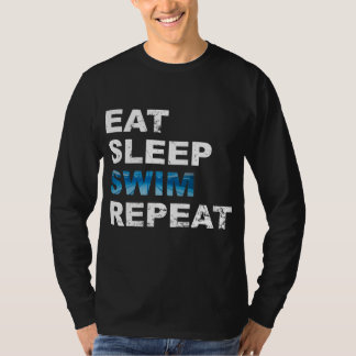 食べSwimリピーター – ギフトおもしろいfor泳ぐ人 Tシャツ
