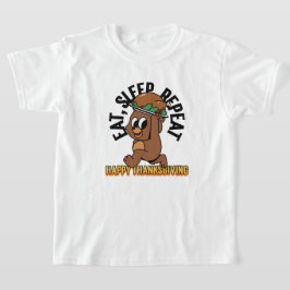 食べTシャツのHappy Thanksgiving Kids Tシャツ
