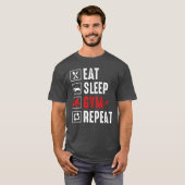 食べTシャツを繰り返す Tシャツ (正面フル)