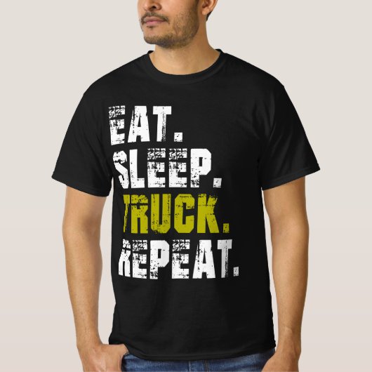 食べTシャツ – トラックライフTシャツ Tシャツ (正面)