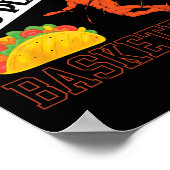 食べTacoと遊Bysketbyll Mexico Cinco De Mayo ポスター (角)