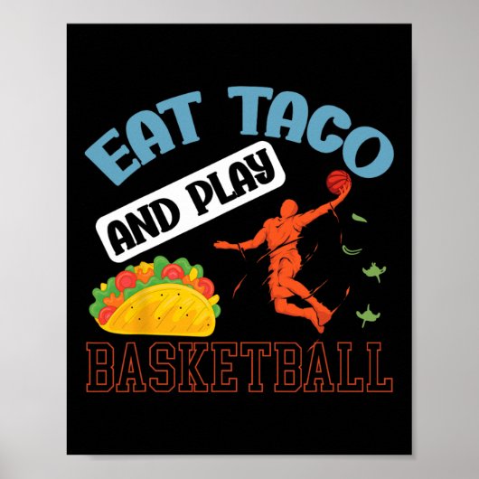 食べTacoと遊Bysketbyll Mexico Cinco De Mayo ポスター (正面)
