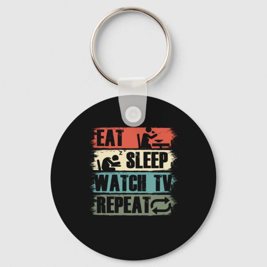 食べTVテレビ映画ショーのギフトを見る キーホルダー (正面)