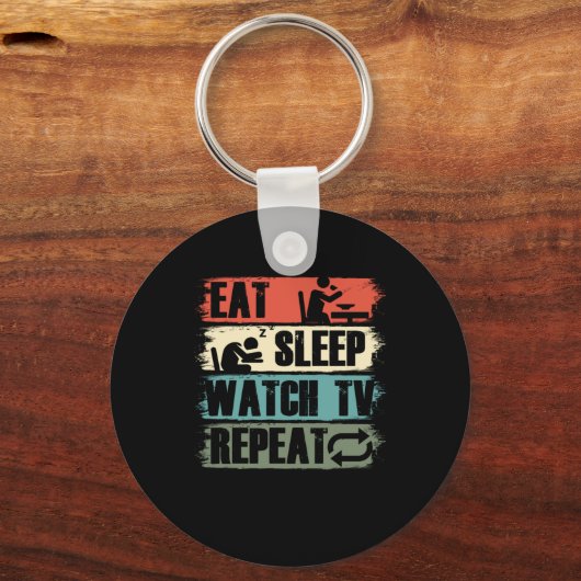 食べTVテレビ映画ショーのギフトを見る キーホルダー (正面)
