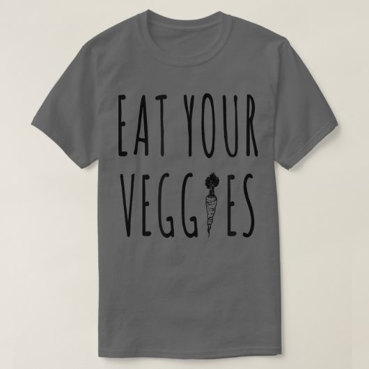 食べVeggiesビーガンベジタリアン Tシャツ (デザイン正面)