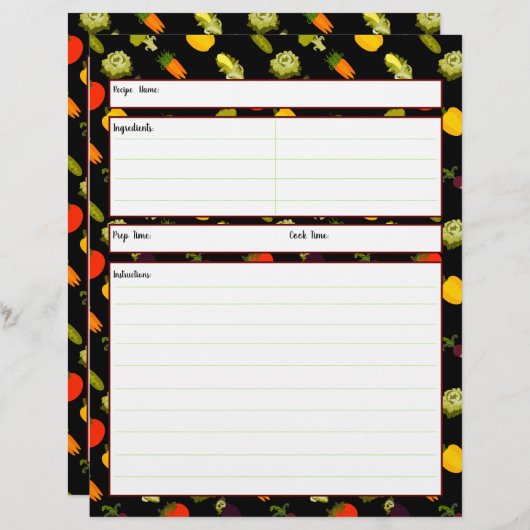 食べVeggiesレシピ (正面/裏面)