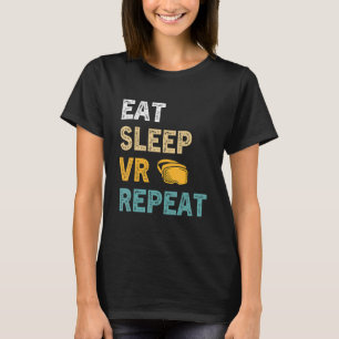 食べVRリピートGamer Virtual Reality VR Dev Tシャツ