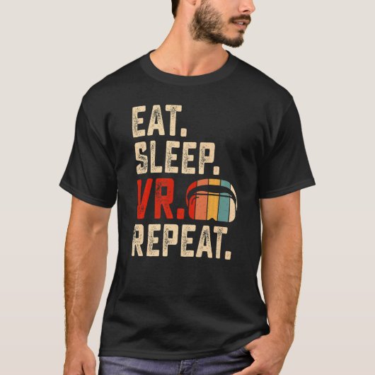 食べVRリピーレトロVirtual Reality Gaming G Tシャツ (正面)