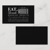 食べWebサイ結婚した結婚ト エンクロージャーカード (正面/裏面)