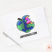 食べWorld Sticker スクエアシール (封筒)