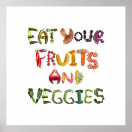 食べYour Fruits and Veggies Healthy Food ポスター
