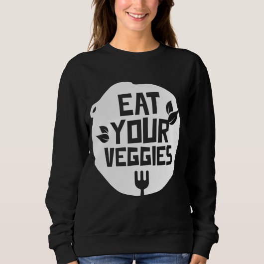 食べYour Veggies野菜ガーデンベジタリアンプラン スウェットシャツ (正面)