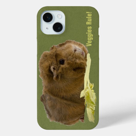 食べYour Veggies Cute Ginger Guinea Pig写真 Case-Mate iPhoneケース (裏面)