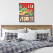 食べYour Veggies Kitchen Wall Decor Art キャンバスプリント (インサイチュ (寝室))