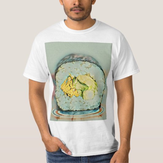 食を愛する人への寿司の贈り物 Tシャツ (正面)