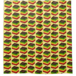 食イタリアンべレインボートリコラーセブン層クッキー シャワーカーテン