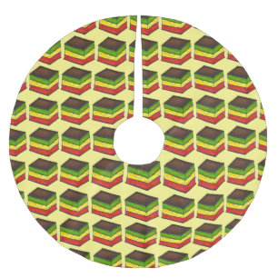 食イタリアンべレインボートリコラーセブン層クッキー ブラッシュドポリエステルツリースカート