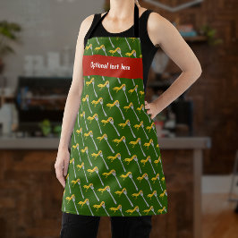 食イタリアンべ物 – スパゲッティTwirl on Fork & your text エプロン